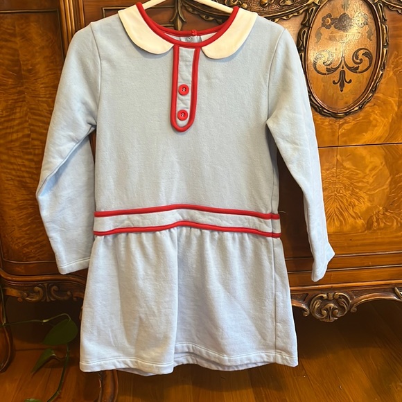 Bella Bliss Little Girl’s Carly Collared Long Sleeve Dress Size 5 - Picture 1 of 6